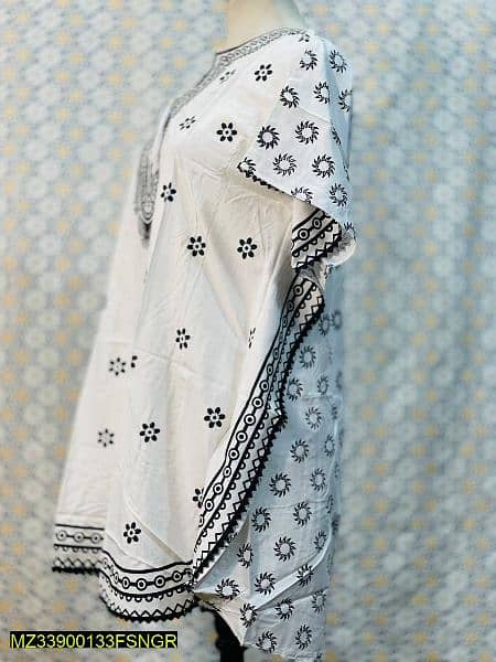 Kaftan Style Stitched Linen Suit (50% OFF) 12