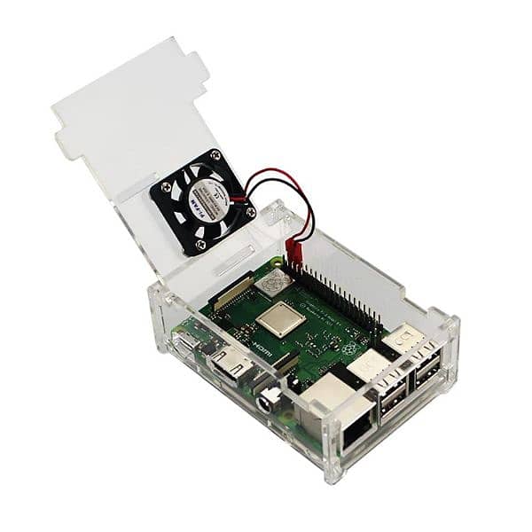 Raspberry Pi 4 Compatible Case with Built in Fan 1