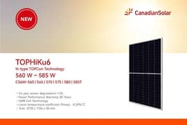 Canadian N type Bifacial 570w /Solar Panels /solar inverters for sale 0