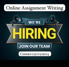 Online Assignment Writing Work Available For Everyone