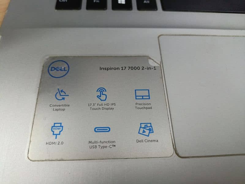 Dell Inspiron 7786 i7-8 gen Touch x360 6