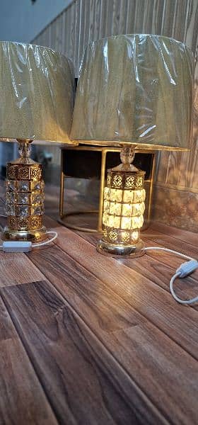side table lamps pair 2