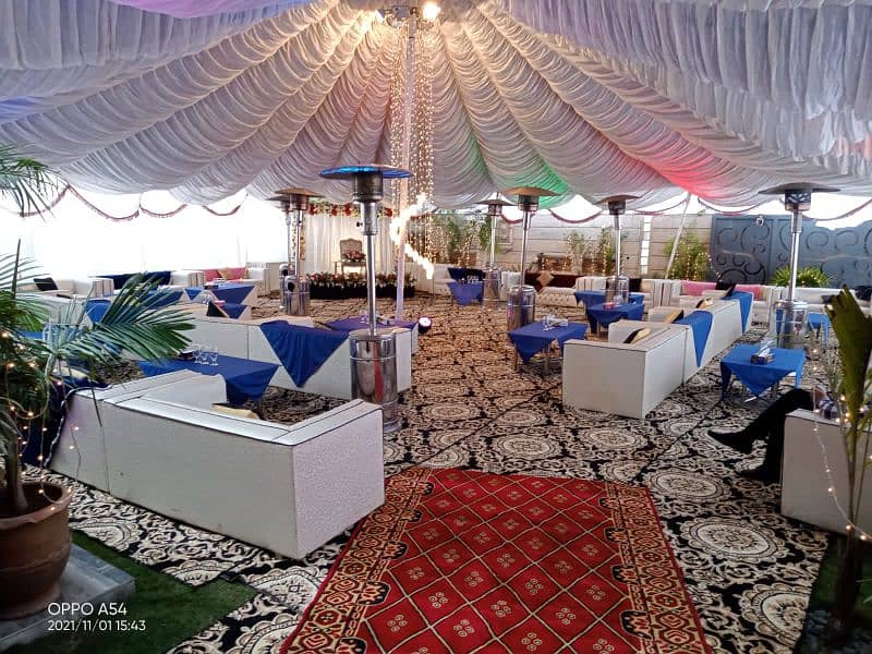 Light decoration. Truss. sound system. Tent and catering service 13