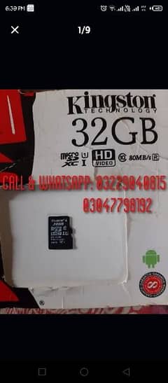 Kingston original 32gb memory card/sd card 0