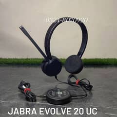 Jabra Evolve 20 UC Wired Headset Telephone Headphone Noise Cancelling 0