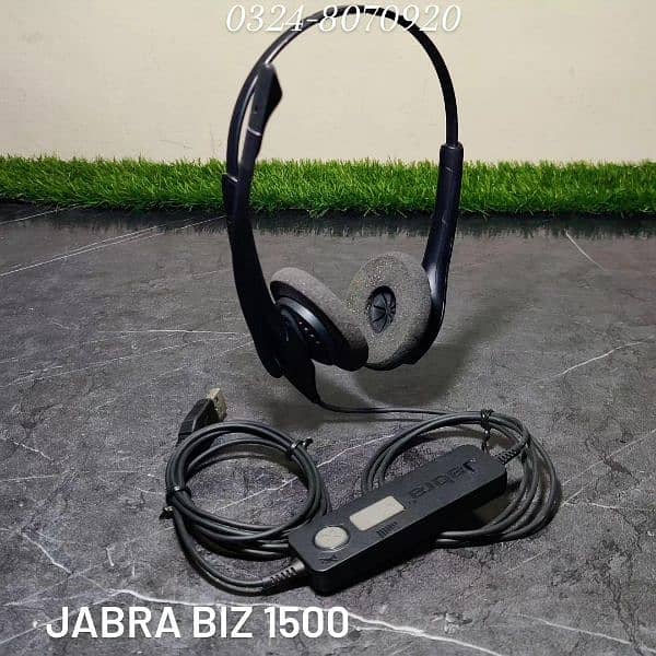 Jabra Biz 1500 USB Duo Wired Call Center Professional Headset For Call 0