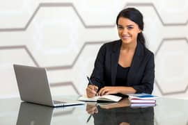 female job office assistant