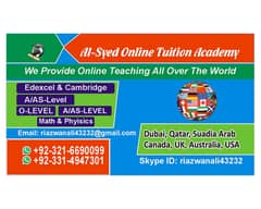 Online Tuitions for IB Diploma maths and IAL /GCS MATHS 0
