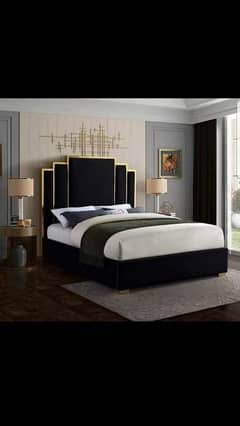 double bed bed set all kind of furniture deal call right now
