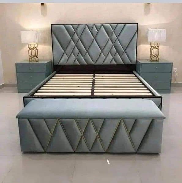 Bed set , Brass Bed set , wooden Bed set , King size Bed set 9