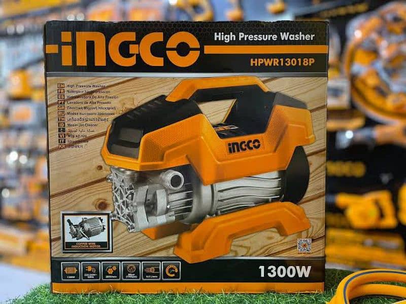 Copper Wire INGCO High Pressure Car Washer - 80 Bar, Induction Motor 5