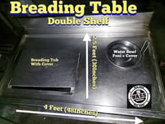 Breading Table Double Shelf ( Pure Stainless Steel)
