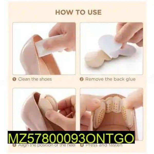 Silicone insole pad, pack of 3 [free home delivery] 1