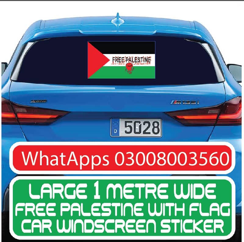 Free Palestine Flag for Your Car Windscreen Window , 03008003560 2