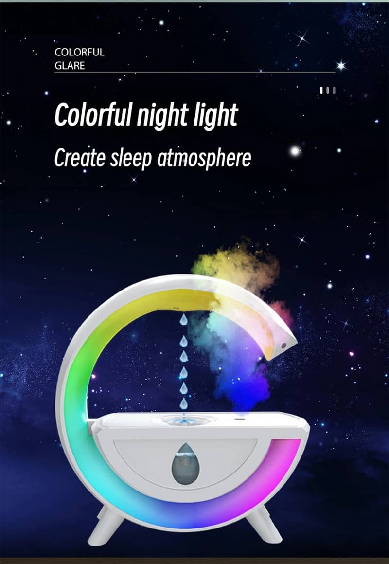 G Lamp Air Humidifier for Room - Air Diffuser with LED Night Lamp 3