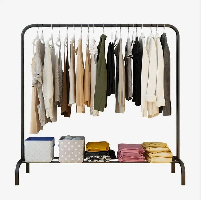 Cloth Hanging Stand - Metal Coat Rack Floor Hanger Storage Rack 3