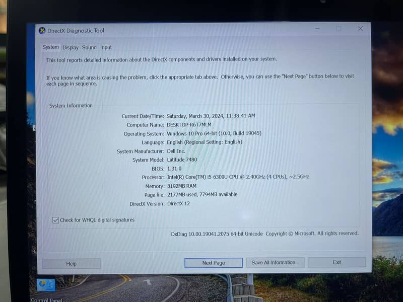 Dell Latitude 7480 (i5 6th + Touch Screen) 10