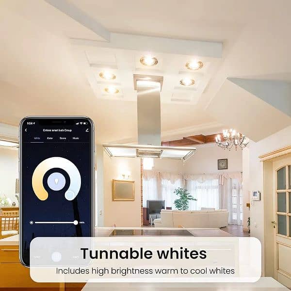 Enshine GU10 Smart Bulb, Tunable White and RGB (4 PACK) 3