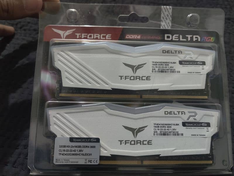 T force team group white 32gb 2x16gb ddr4 3600mhz 8