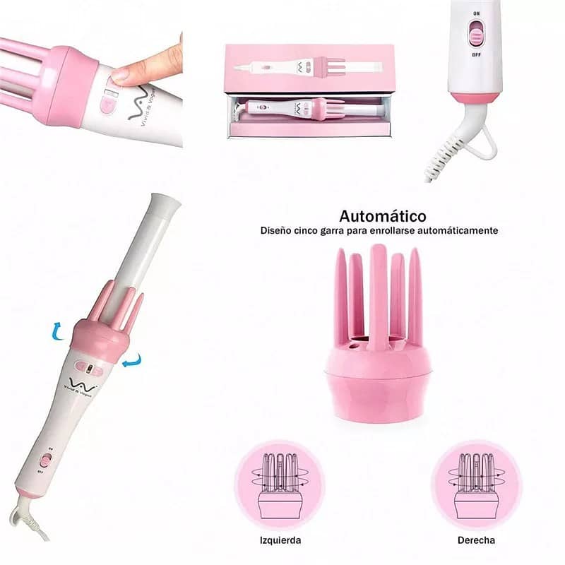 Automatic Hair Curler Spin - 360° Rotating Hairs Styling Roller 1