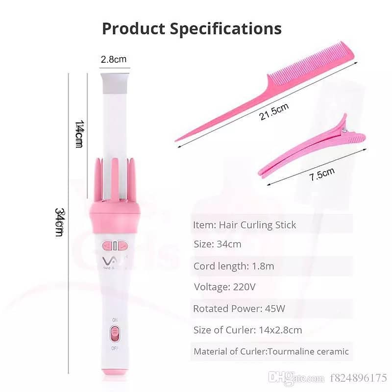 Automatic Hair Curler Spin - 360° Rotating Hairs Styling Roller 4