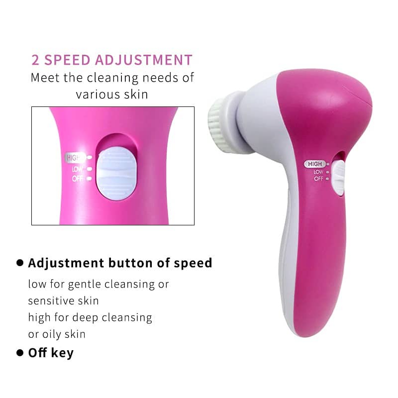 5 in 1 Face cleansing brush - Electric Facial Cleaner 1