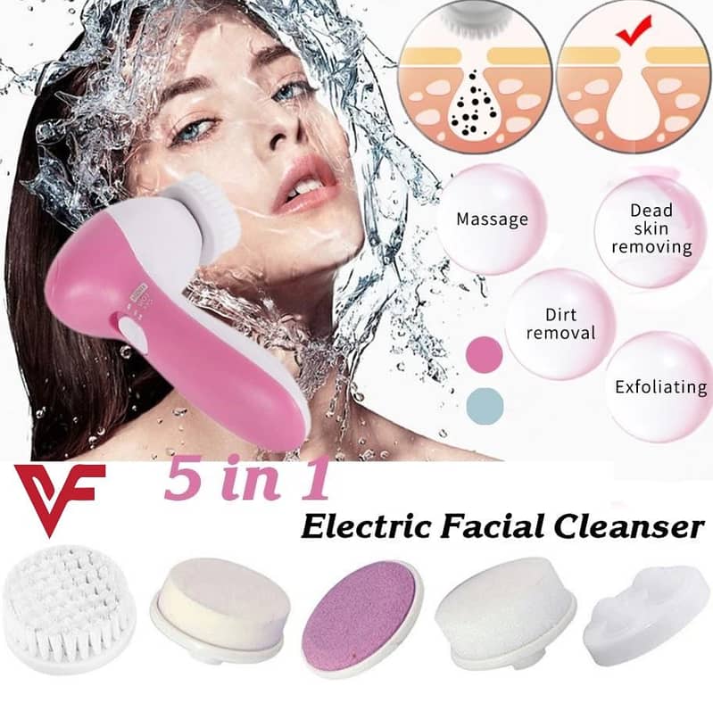 5 in 1 Face cleansing brush - Electric Facial Cleaner 4