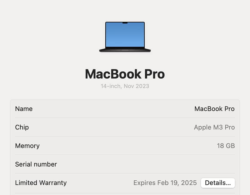 MacBook Pro 14 - M3 Pro - 12C CPU / 18C GPU - 18GB / 1TB - Space Black 2