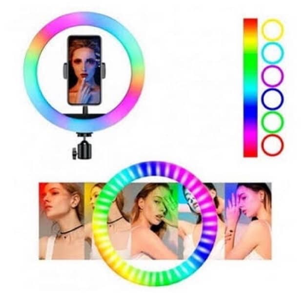 RGB Protable Ringlight With stand 26Cm 1