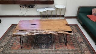 Live Edge Centre Table / Wooden Coffee Table