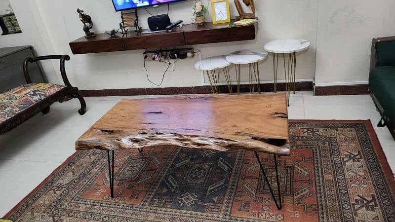 Live Edge Centre Table / Wooden Coffee Table 1