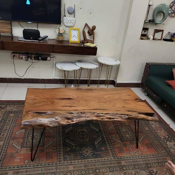 Live Edge Centre Table / Wooden Coffee Table 5