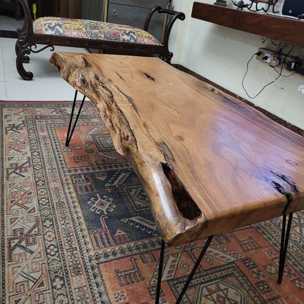 Live Edge Centre Table / Wooden Coffee Table 7