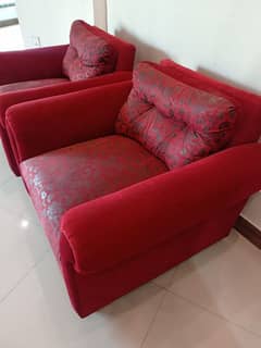 2 single seater sofa