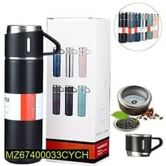 Vacuum Flask set with 3 Cups 500 ml