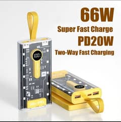 Power Bank 66W Powerbank 10000,20000
mah, Super Fast Charging