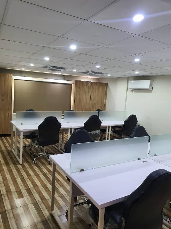 VIP LAVISH FURNISHED OFFICE FOR RENT 55 PERSON SETTING PHASE 2 EXT 24&7 TIME 13