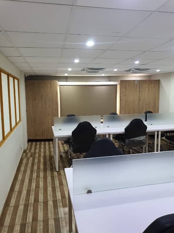 VIP LAVISH FURNISHED OFFICE FOR RENT 55 PERSON SETTING PHASE 2 EXT 24&7 TIME 15