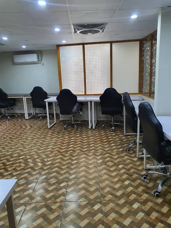 VIP LAVISH FURNISHED OFFICE FOR RENT 55 PERSON SETTING PHASE 2 EXT 24&7 TIME 17