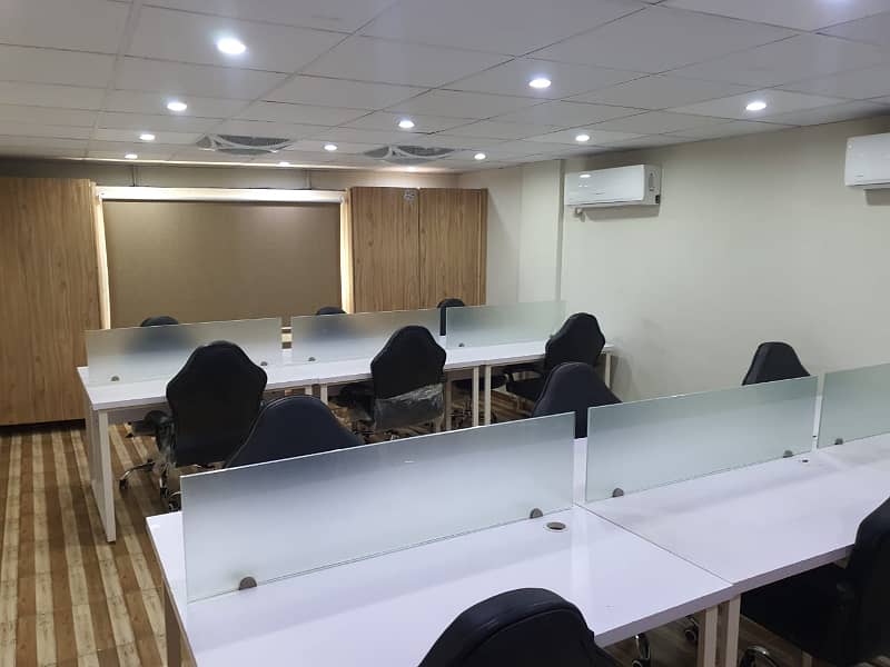 VIP LAVISH FURNISHED OFFICE FOR RENT 55 PERSON SETTING PHASE 2 EXT 24&7 TIME 20