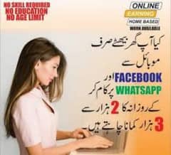 Need Females for online work at whatsapp