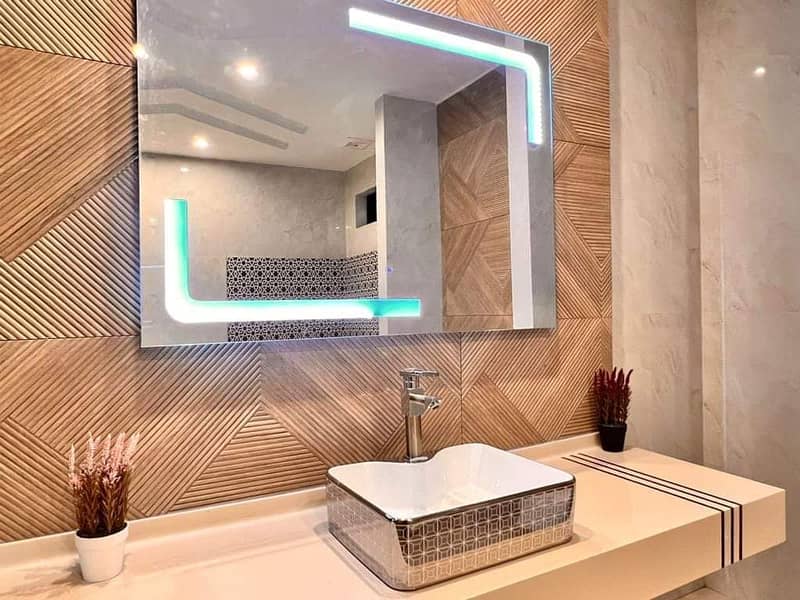 bathroom vanity looking mirror/ Led touch sensor mirror/ light mirror 15