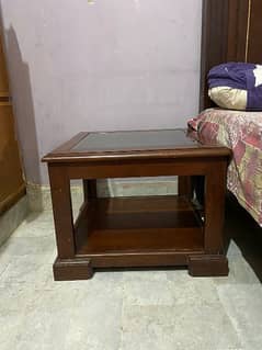 wood side table pair for 8000