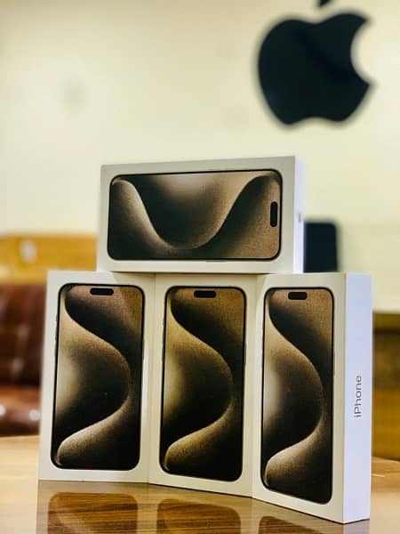 iPhone 15pro max 256gb non pta new box pack one year warranty 0