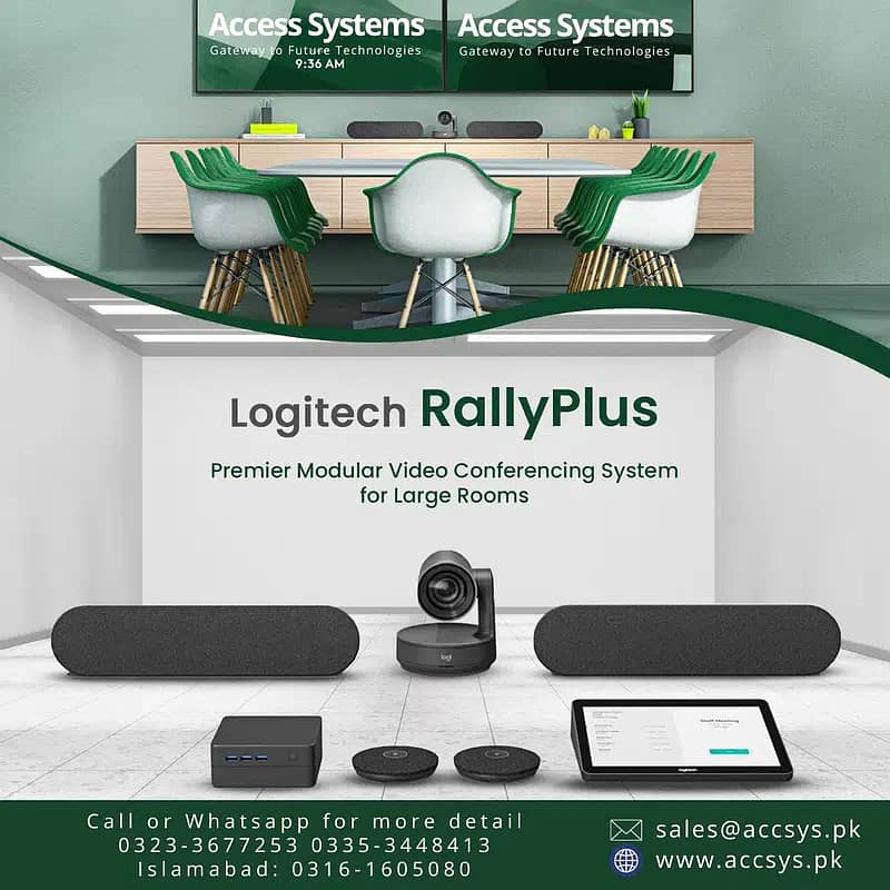 Audio Video Conferencing Logitech Group | Polycom | Aver | 03353448413 6