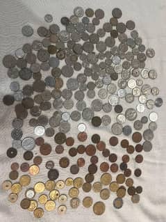 old and foreign coins