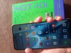 Infinix Hot 40i  condition 10 by 10  4+4 128 Used only 26 days new