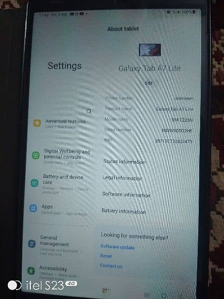 Samsung Samsung Galaxy tab A7 Lite 3gb 32 gb PDA approved like new 1