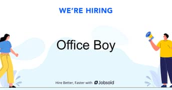 Urgently office boy required