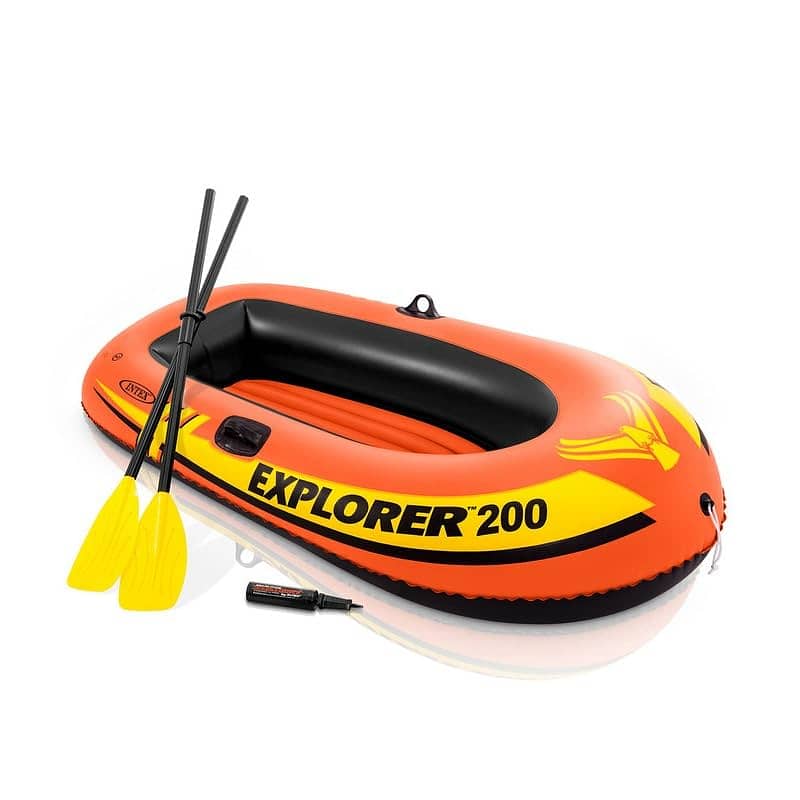 Intex Explorer 200 Inflatable Boat Ship Swimming Pool Rafting Fishing 9